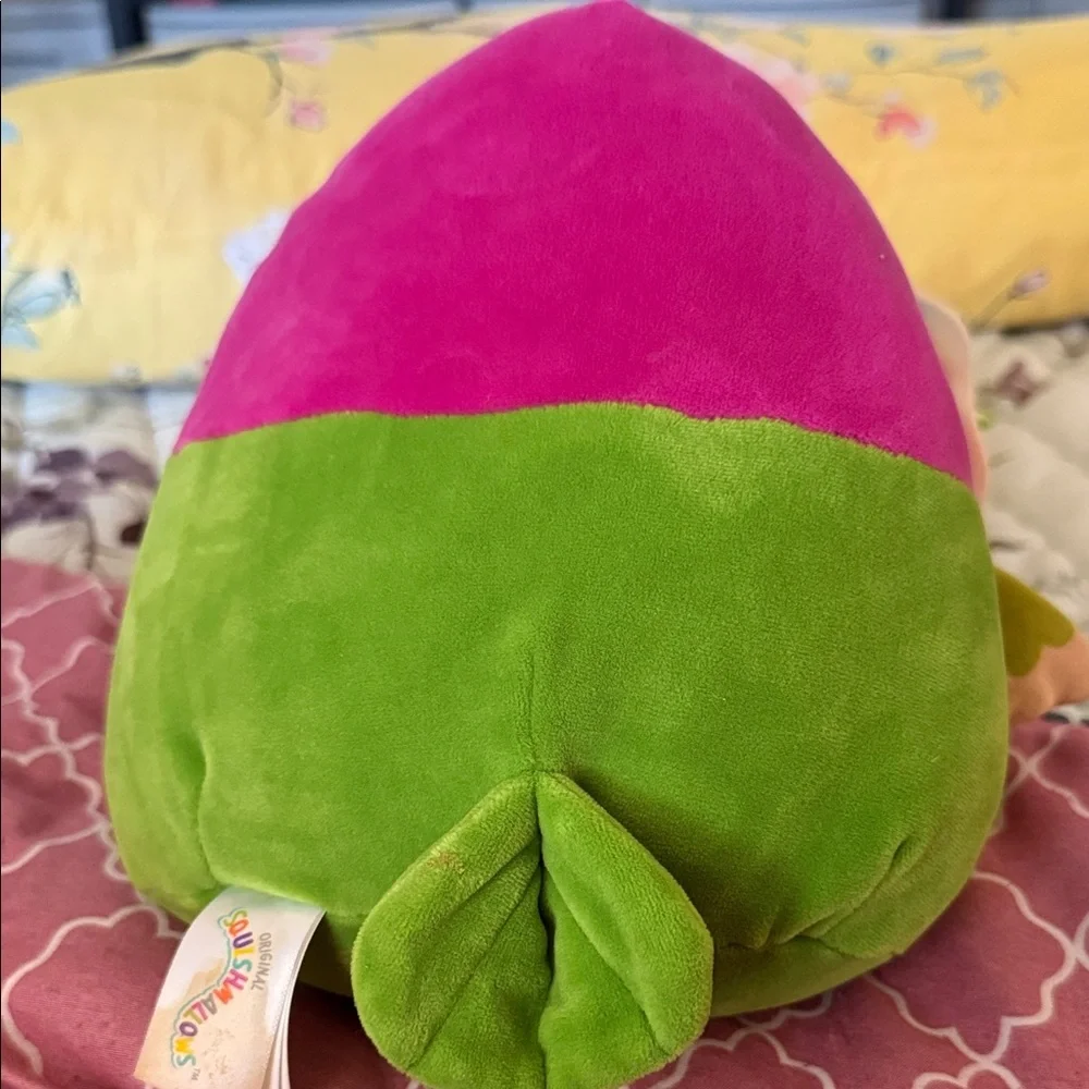Squishmallows Pink and Green Plush Bird Toy